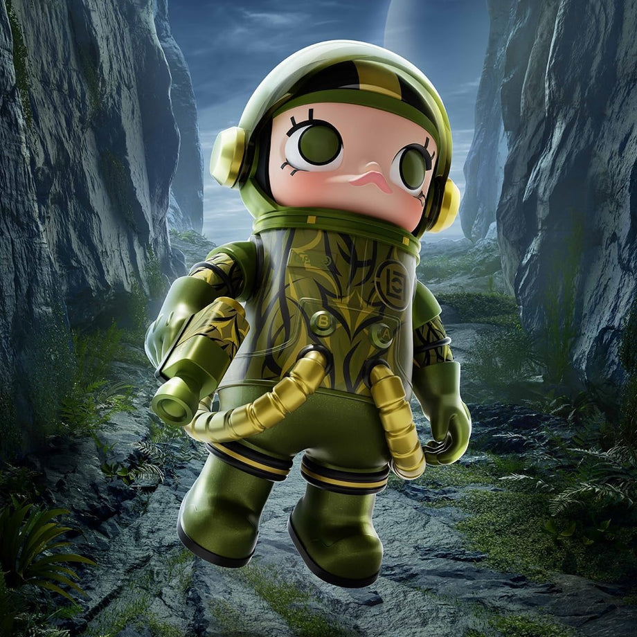 Mega Space Molly 100% Clot-Olive Alienegra Serisi Figür, Koleksiyonluk Aksiyon Figürü, Anime Art Toy