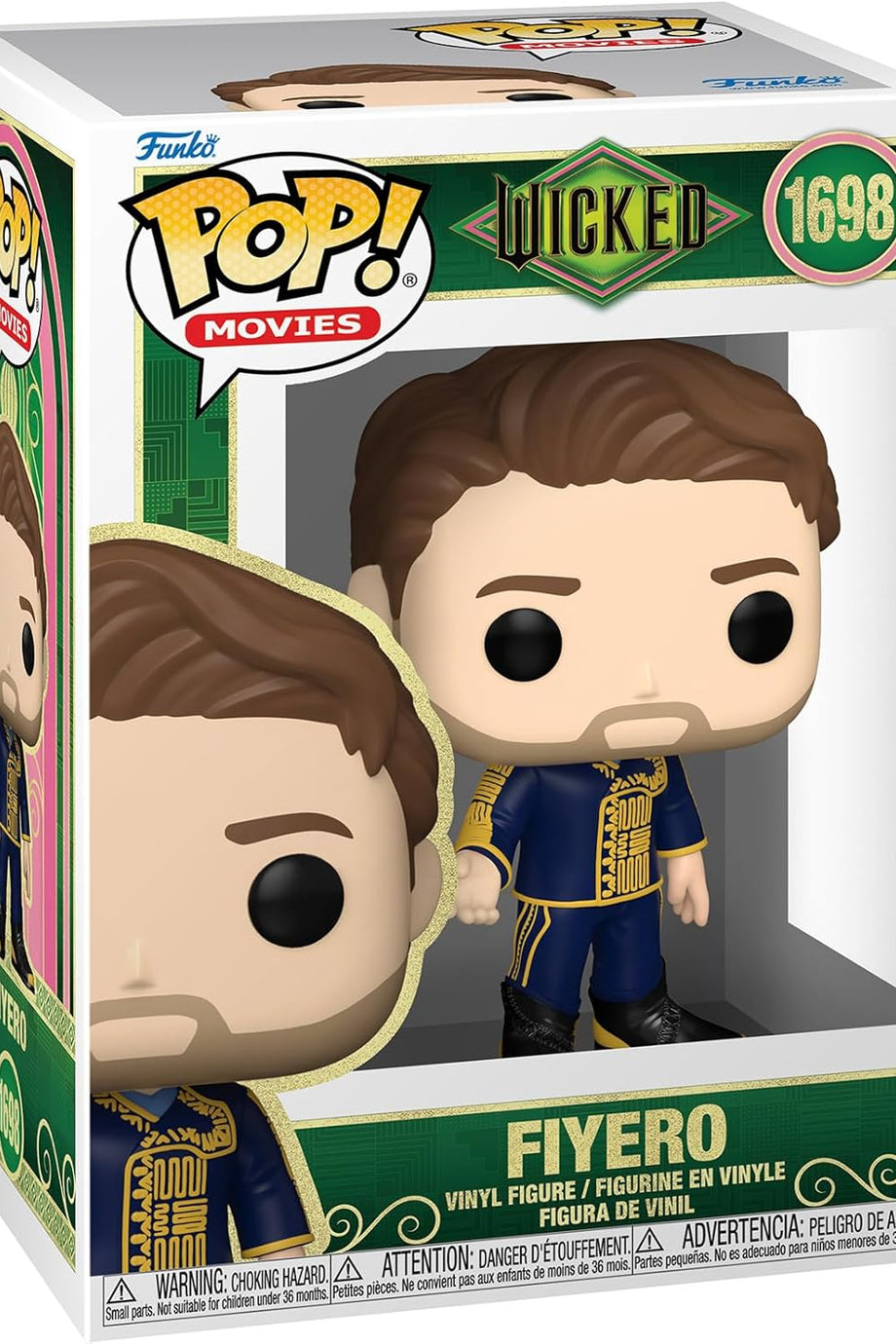 Pop! Wicked, Fiyero Koleksiyonluk Vinil Figür 9,5 cm, Resmi Film Ürünü