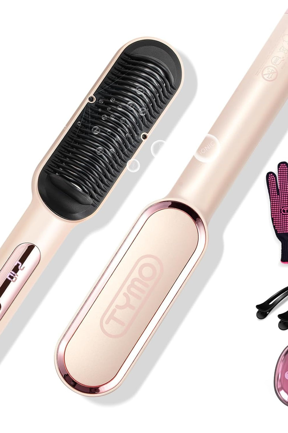 Ring Plus İyonik Saç Düzleştirici Tarak, Nano Titanyum Kaplamalı, Led Ekranlı