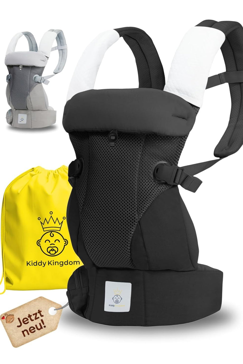 3'ü 1 Arada Ergonomik Bebek Taşıyıcı Nefes Alabilen 3D Soft Mesh, Yenidoğan İçin