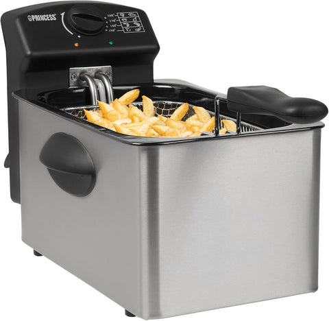 Fritöz, 2000 Watt, 4 Litre Kapasite, 800 g Dolum, Termostat ve Soğuk Bölge