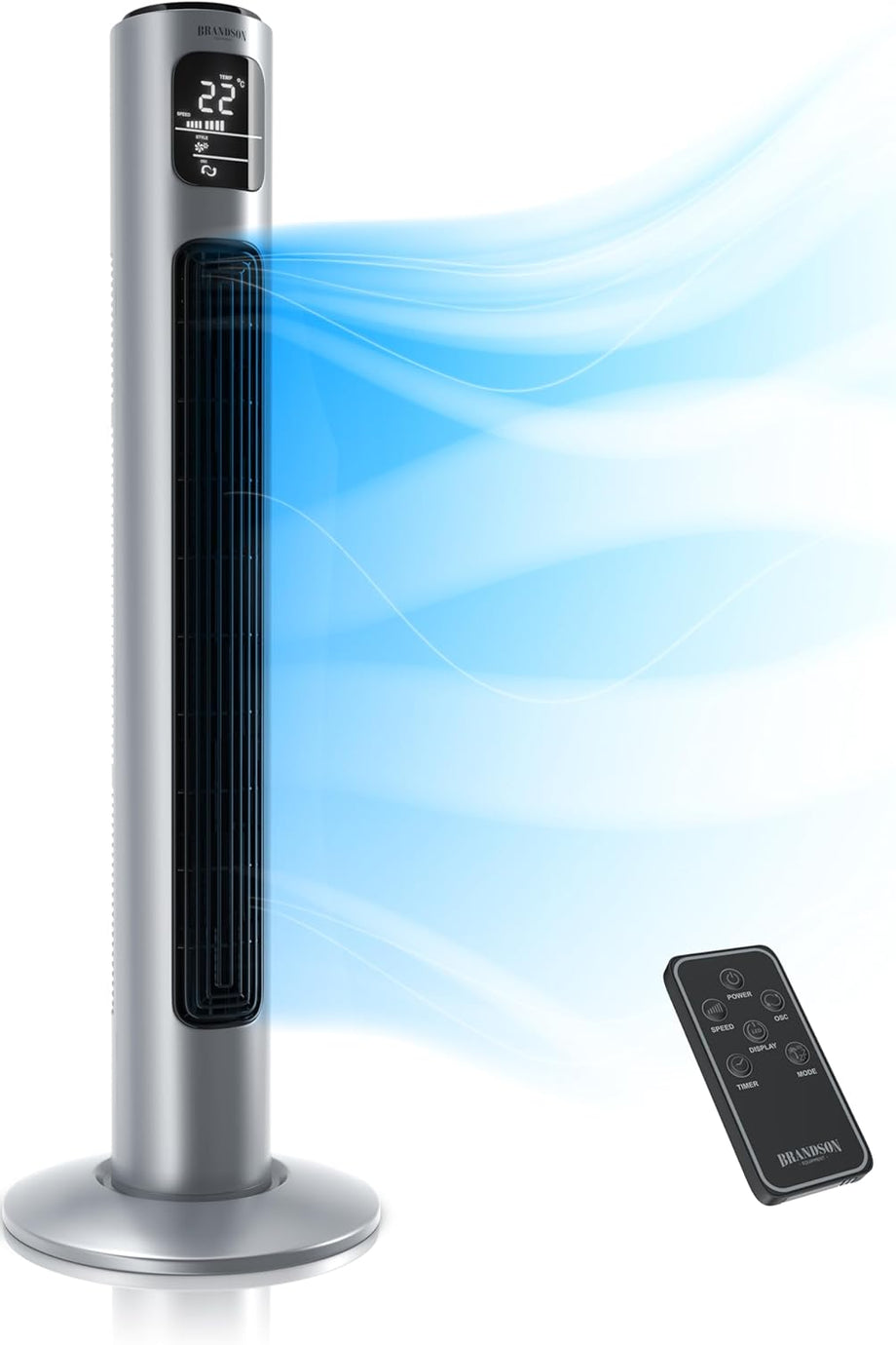 Uzaktan Kumandalı Kule Vantilatör 96 cm, Sessiz, 3 Mod, Zamanlayıcı, LED Ekranlı