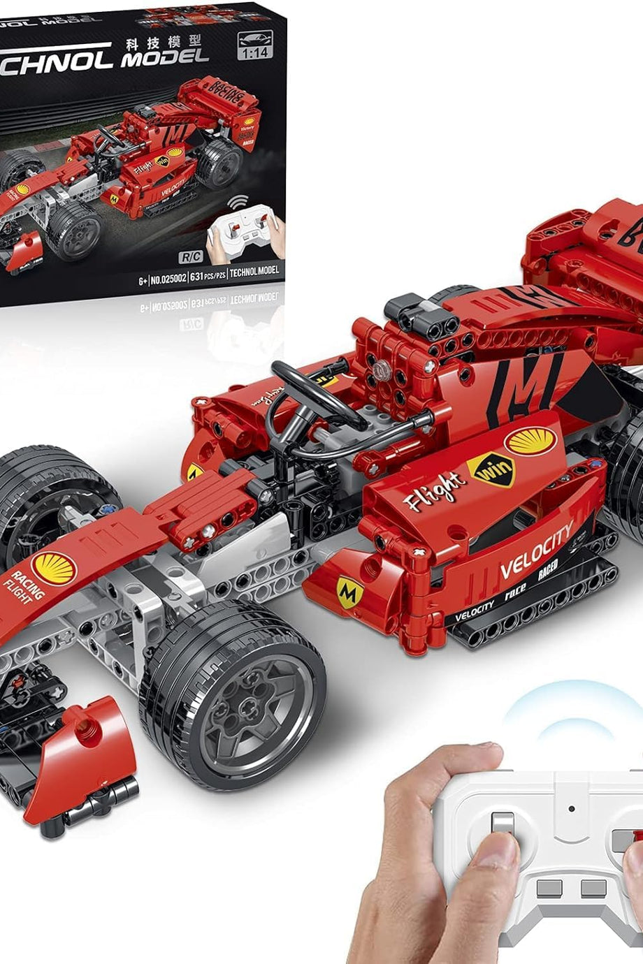 Uzaktan Kumandalı Formula 1 Yarış Arabası Yapım Oyuncak Seti, 6 Yaş ve Üzeri