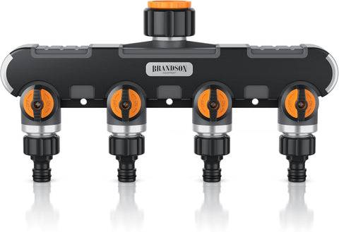 4 Yollu Dağıtıcı Musluk – Metal Dişli, 3/4 inç Hortum Girişi