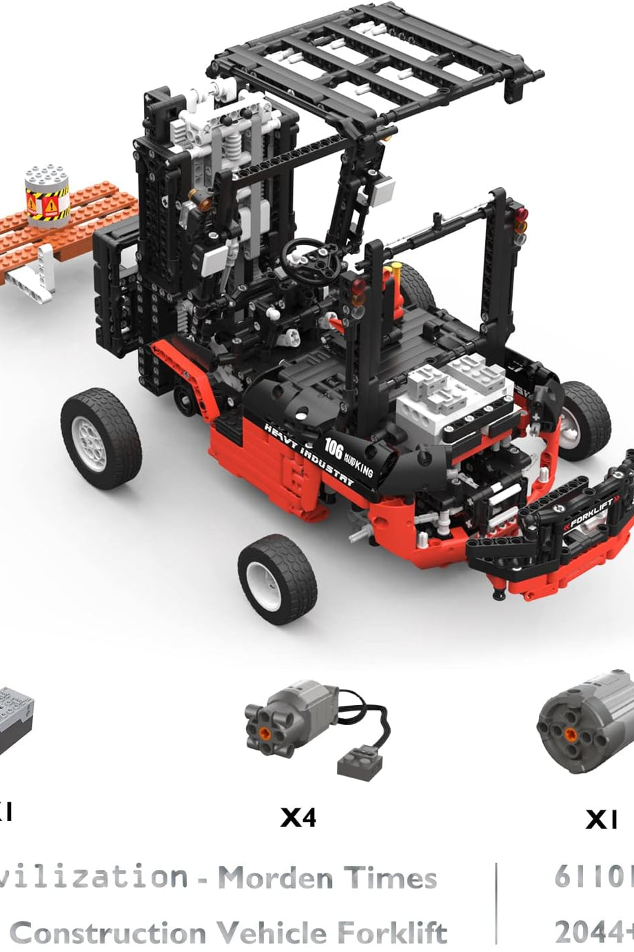 Teknik Forklift Yapı Blokları, 2,4 GHz RC Uzaktan Kumandalı