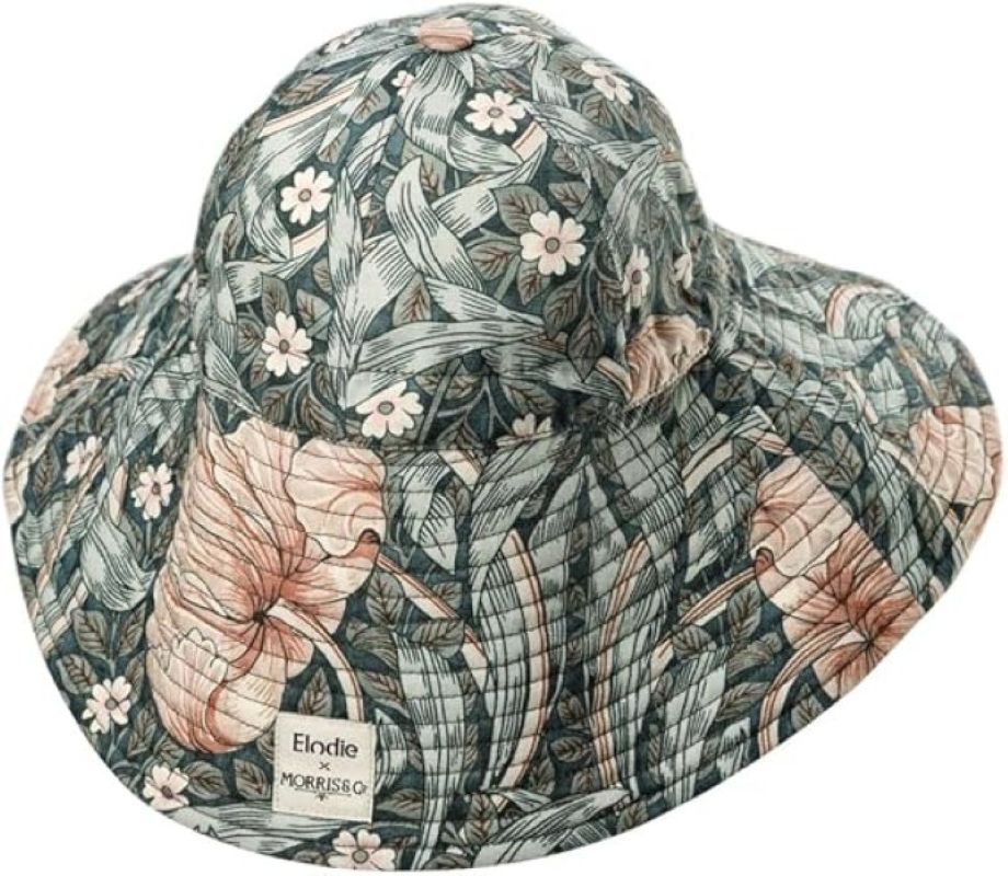 Geniş Siperlikli UV Korumalı Bebek Güneş Şapkası Ayarlanabilir, Oeko-Tex Pamuk