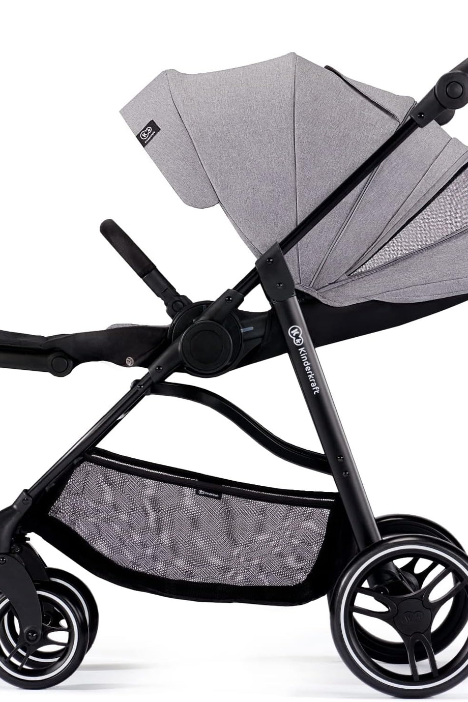 VESTO Bebek Arabası, Katlanabilir, Gri, Hafif ve UPF50+ Koruma