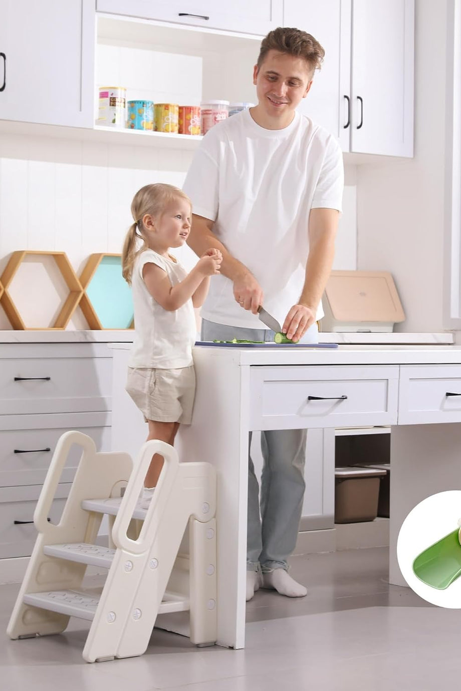 Katlanabilir Çocuk Klozet Adaptörü, Kaymaz Basamaklı ve Yumuşak Minderli Tuvalet Eğitimi