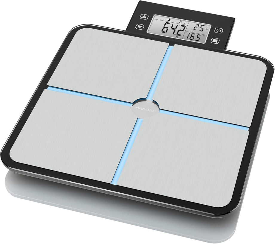 BS 460 Dijital Vücut Analiz Tartısı, LCD Ekran, Vücut Yağı, Kas Kütlesi, Kemik Ağırlığı Ölçümü