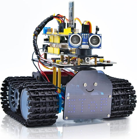 Akıllı Robot Tank Araba Kiti, Arduino İçin Işık/Ultrasonik Takip, Kızılötesi & Bluetooth