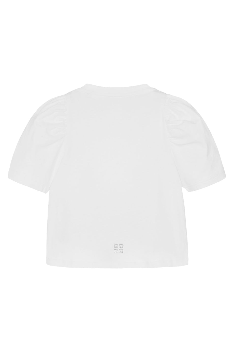 Çocuklar için Logolu Kabarık Kollu T-Shirt - Beyaz