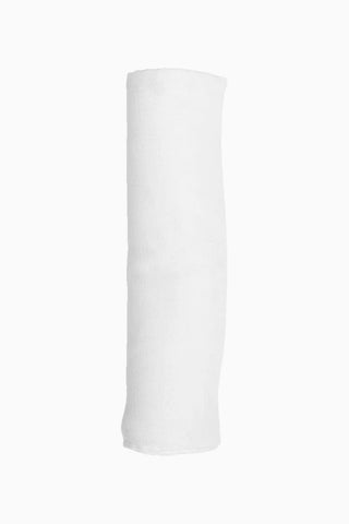 Beyaz Bambu Müslin Bebek Kundak Örtüsü 120 × 120 cm