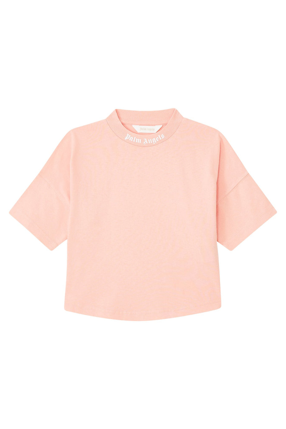 Palm Angels Logo Baskılı Pamuk Tişört - Pembe