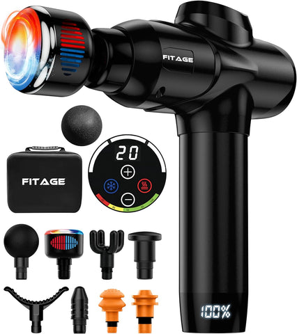 Masaj Tabancası,30 Ayarlanabilir Hız Seviyesi, Isı ve Soğuk Terapisi, Sessiz Çalışma