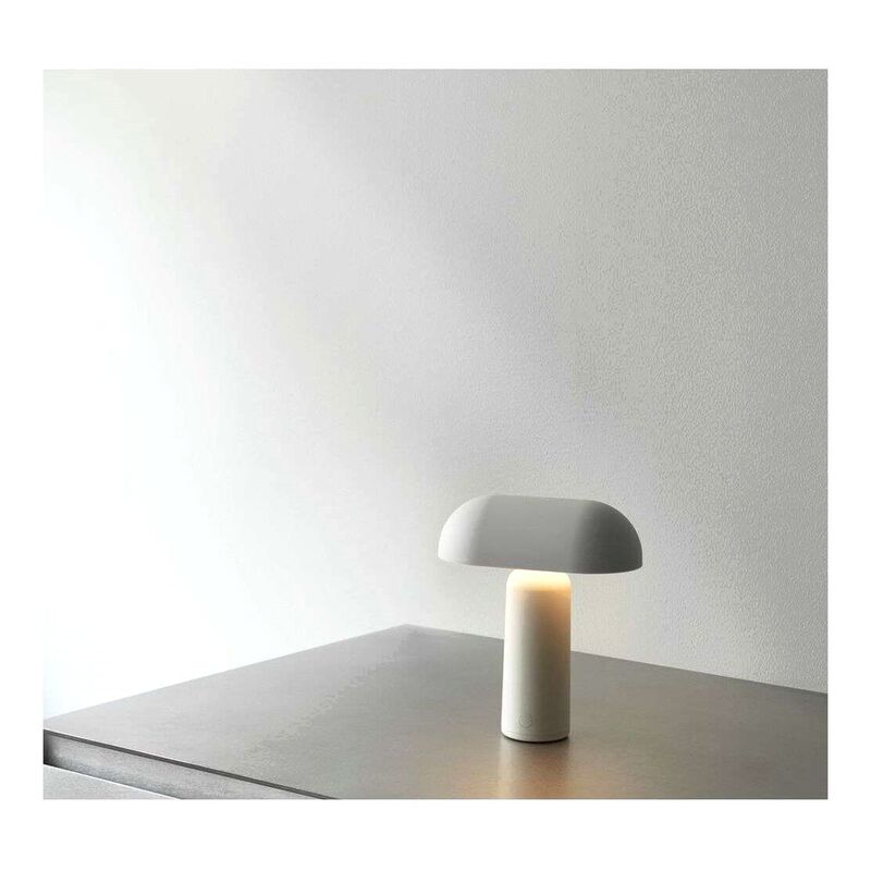 Porta Masa Lambası - Taşınabilir, Dimmer Fonksiyonlu, USB Şarjlı LED, Gri