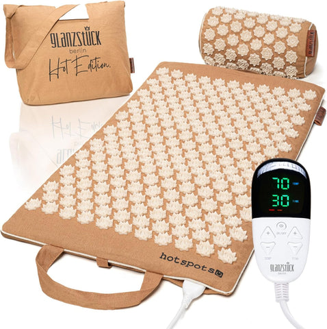 Hot Edition Elektrikli Akupresür Isı Matı XL Set Sırt ve Boyun Ağrısı için
