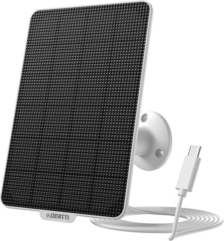 3W Güneş Paneli Kamera için, IP65 Su Geçirmez, USB, 3m Kablo, 360° Ayarlanabilir