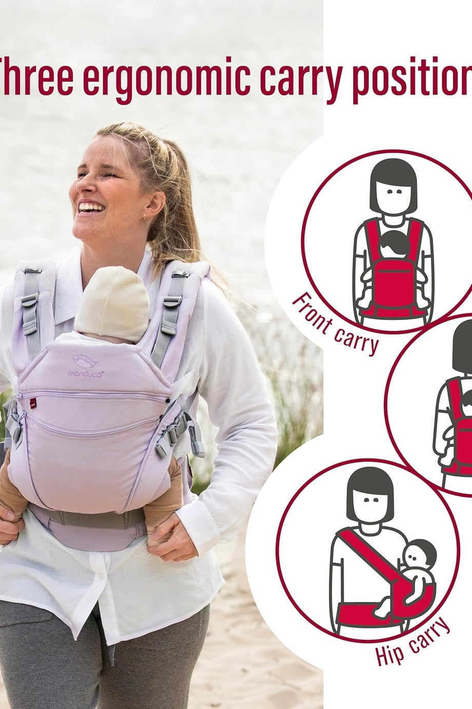 XT/All-In-One Bebek Taşıyıcı Organik Pamuk, 3.5-20 kg, Esnek Taşıma Sistemi, Yeni Doğan