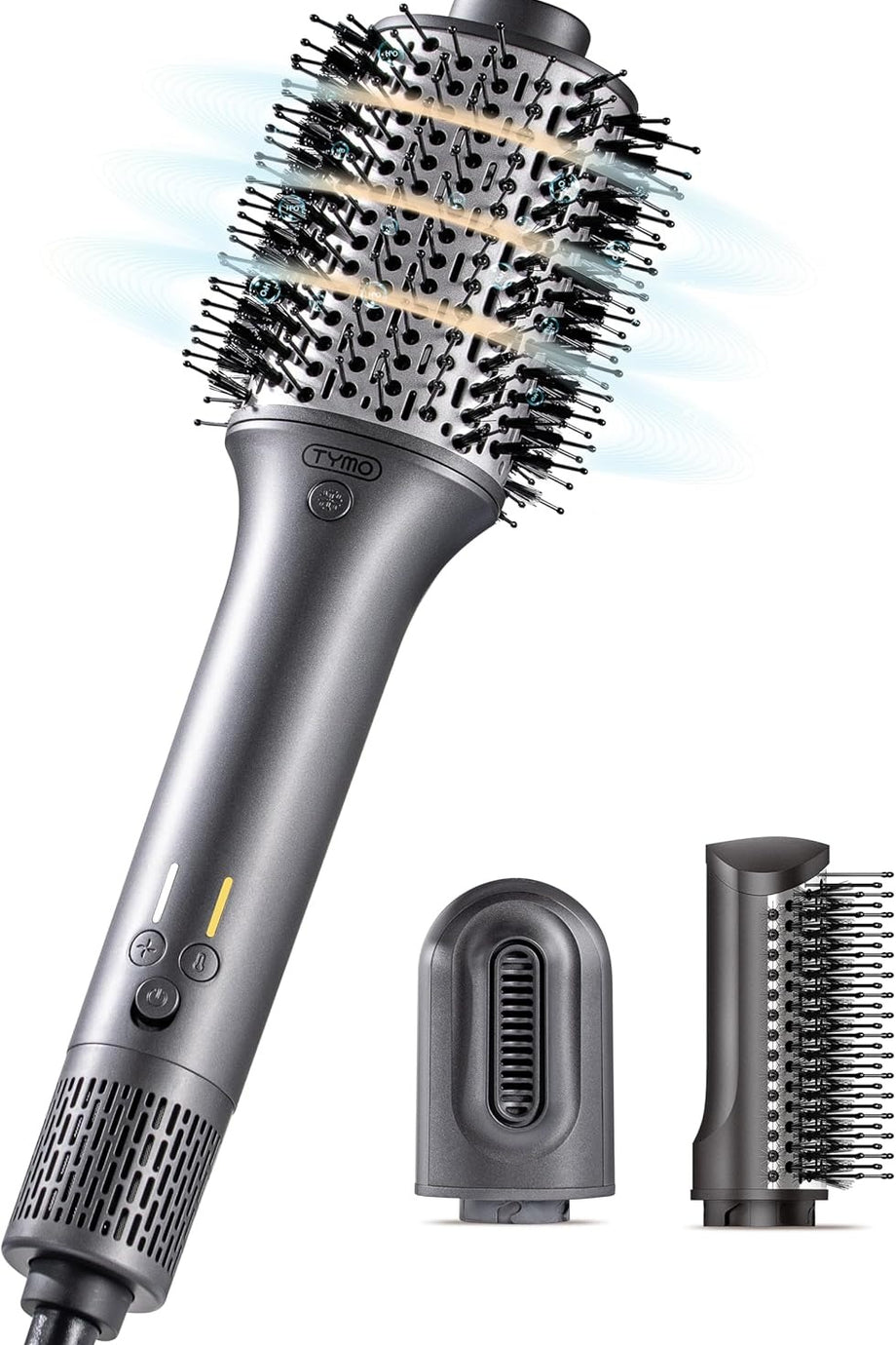 HC302 3'ü 1 Arada Sıcak Hava Fırçası, Hacimlendirici, Düzleştirici, 200M İyon Teknolojisi