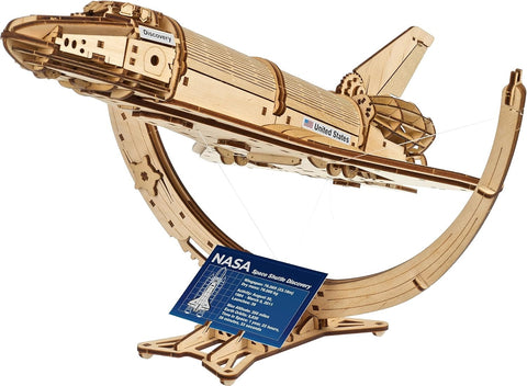 NASA Uzay Mekiği Discovery Modeli, 3D Ahşap Bulmaca, 1:96 Ölçekli Uzay Mekiği Modeli