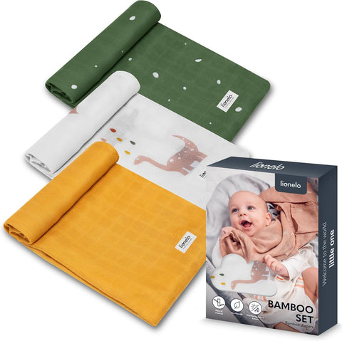 Bambu Battaniye Seti, Çok Amaçlı Muslin, %100 Doğal, Antibakteriyel