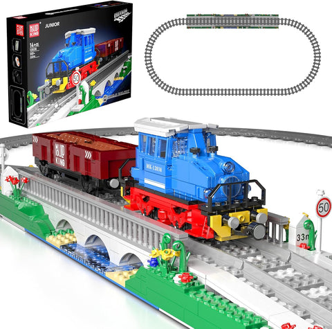 Uzaktan Kumandalı Dizel Lokomotif Tren Yapı Taşları, 1117 Parça