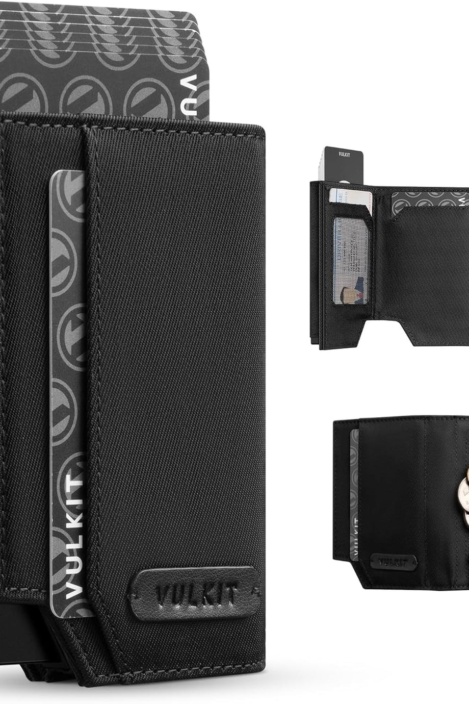 Pop-Up Kartlık 12 Kartlık RFID Koruma ve Bozuk Para Gözlü, Erkek Cüzdan