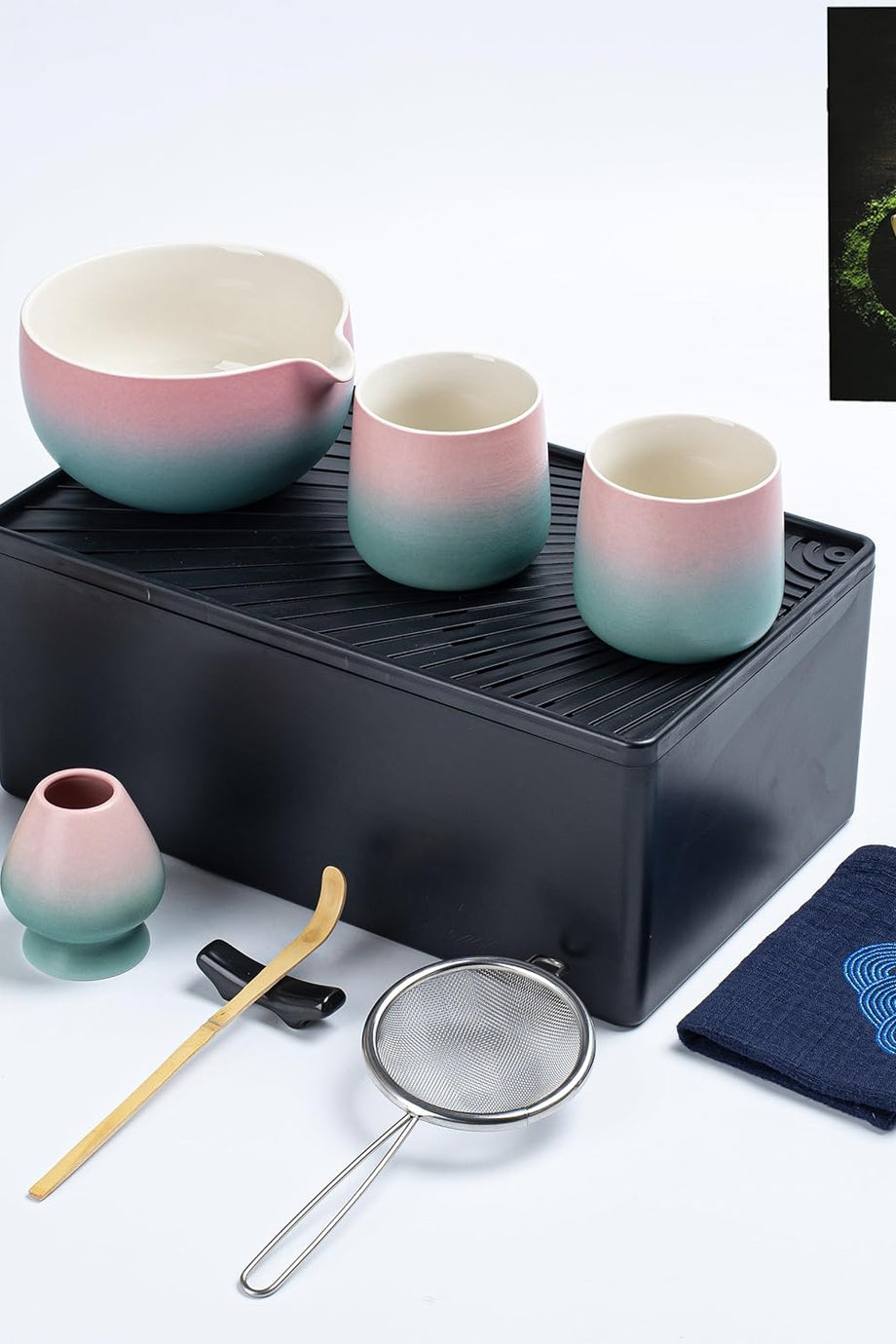Matcha Kiti, 2 Fincan ve Saklama Çantası İle, Matcha Seti