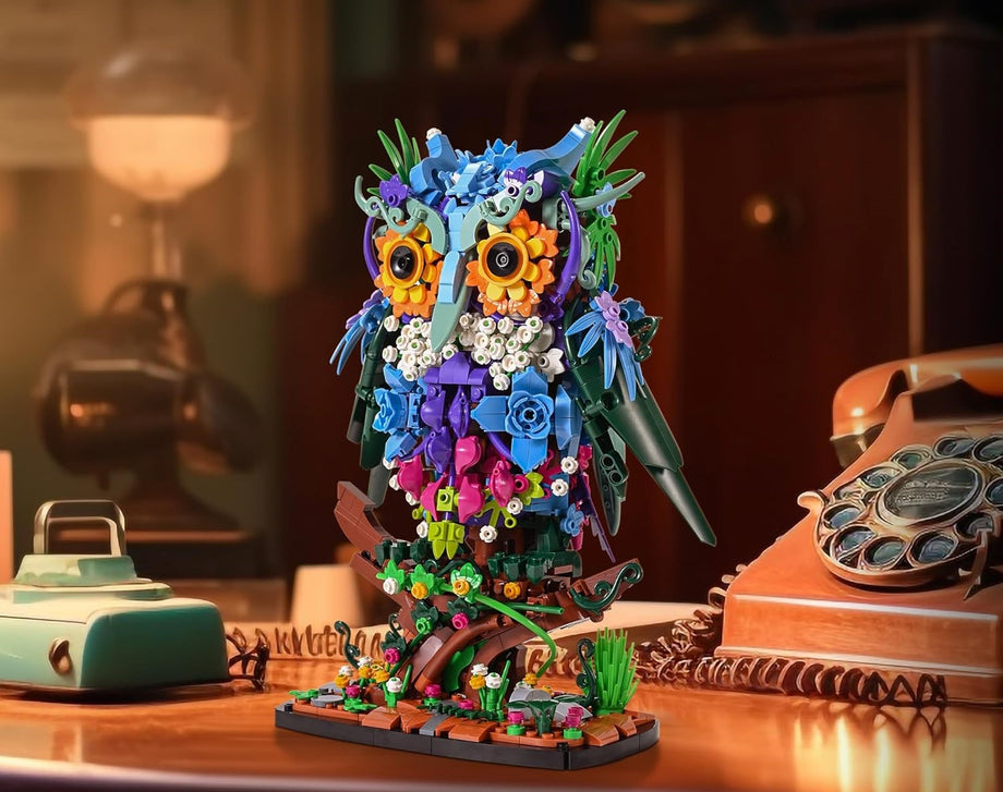 Baykuş Yapım Oyuncağı,1193 Parça, Yetişkinler ve 8+ Yaş Çocuklar İçin Yaratıcı Hediye