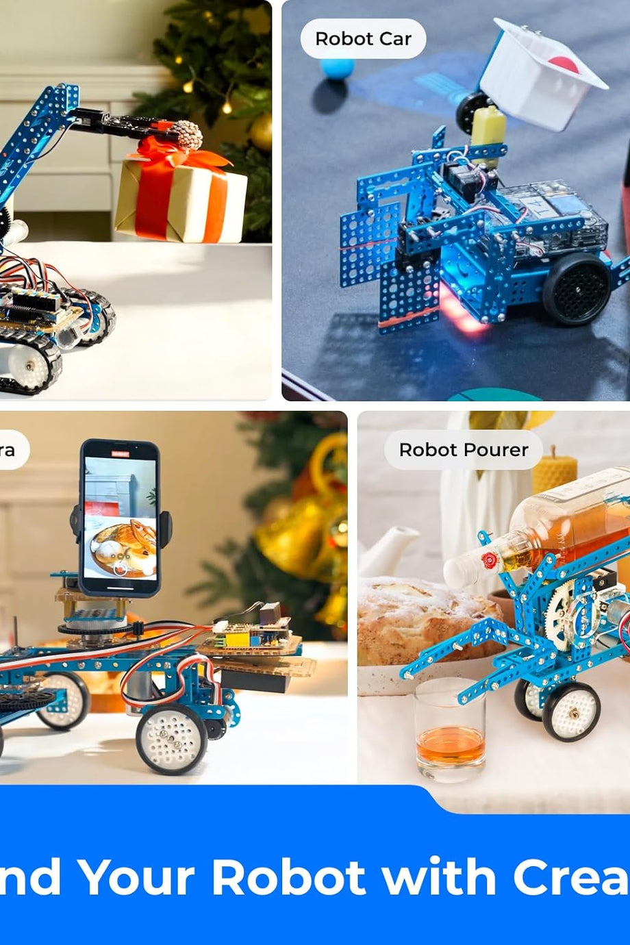 mBot Ultimate 10'u 1 Arada Programlanabilir Robot Kiti, Arduino & Raspberry Pi Uyumlu