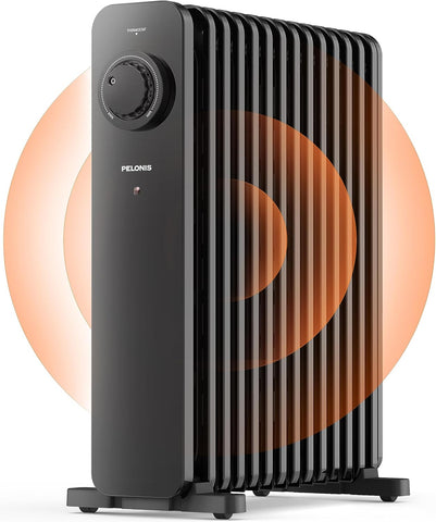 2500 W Yağlı Radyatör, 13 Kanatlı, Termostatlı, 3 Isı Seviyesi