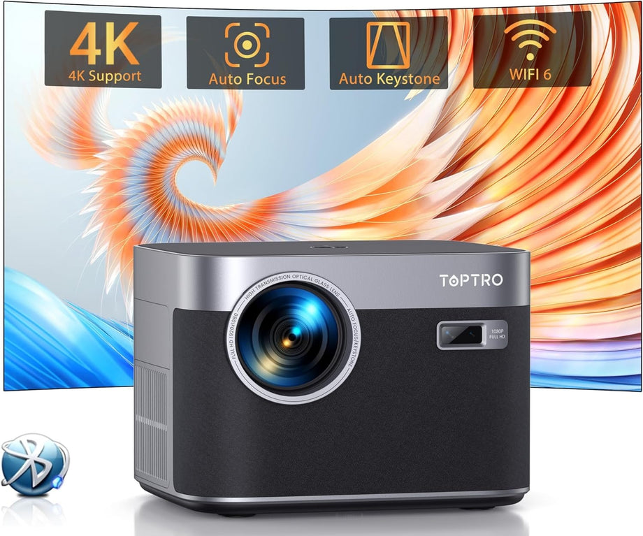 X7 4K Destekli Akıllı Projeksiyon, Otomatik Odak & Düzeltme, WiFi 6 & Bluetooth 5.2