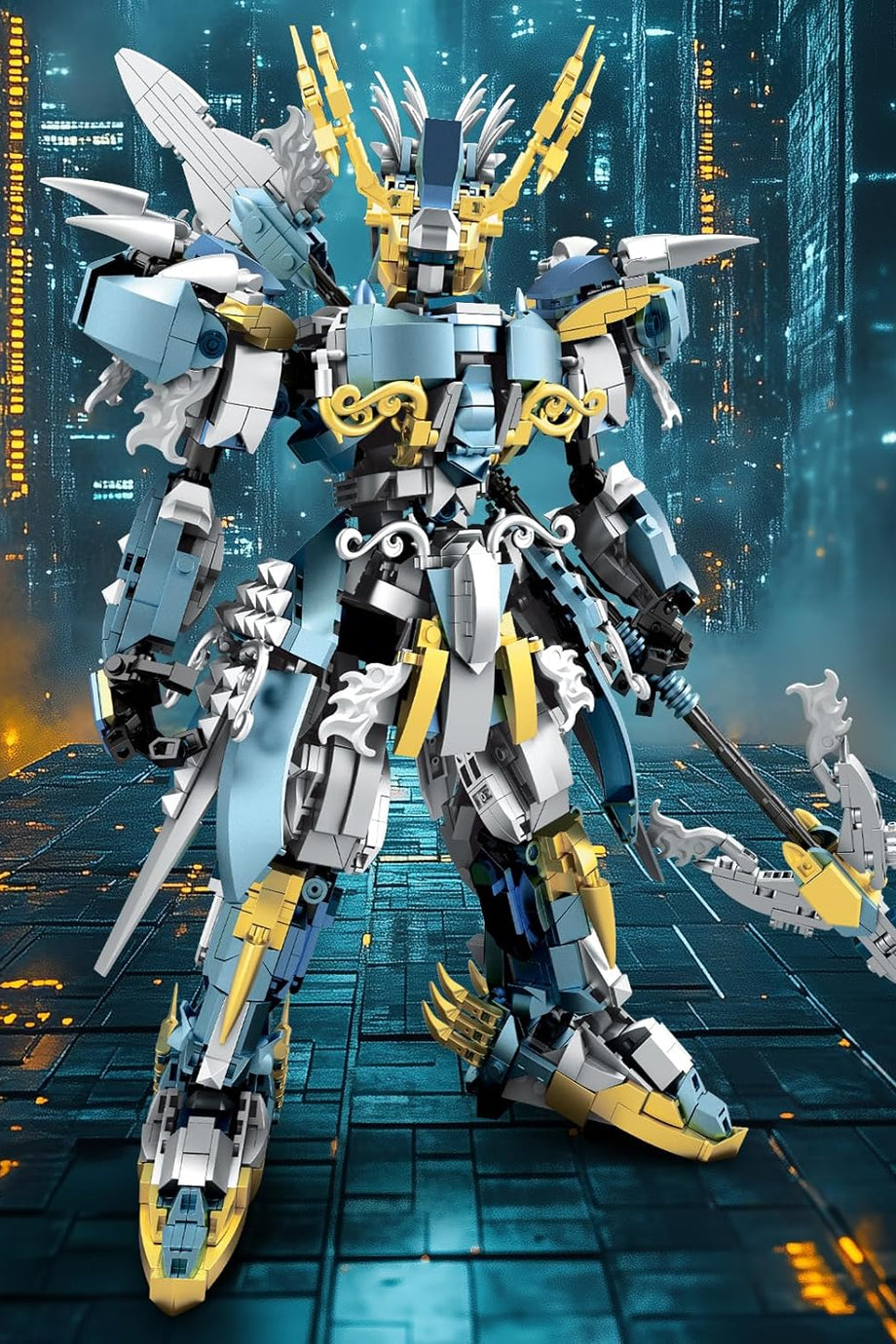 Mecha Yapı Blokları, Hero Warrior Mecha Robot Model Kiti (1576Parça)