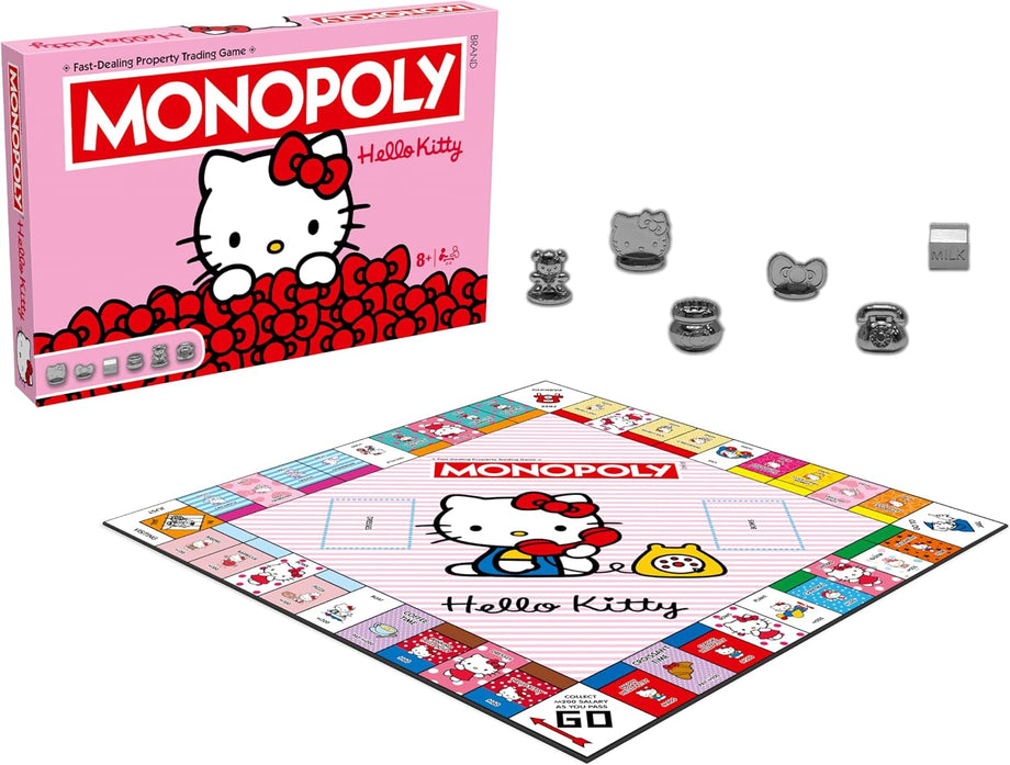Hello Kitty Monopoly Masa Oyunu, 2-6 Oyuncu, 8 Yaş+