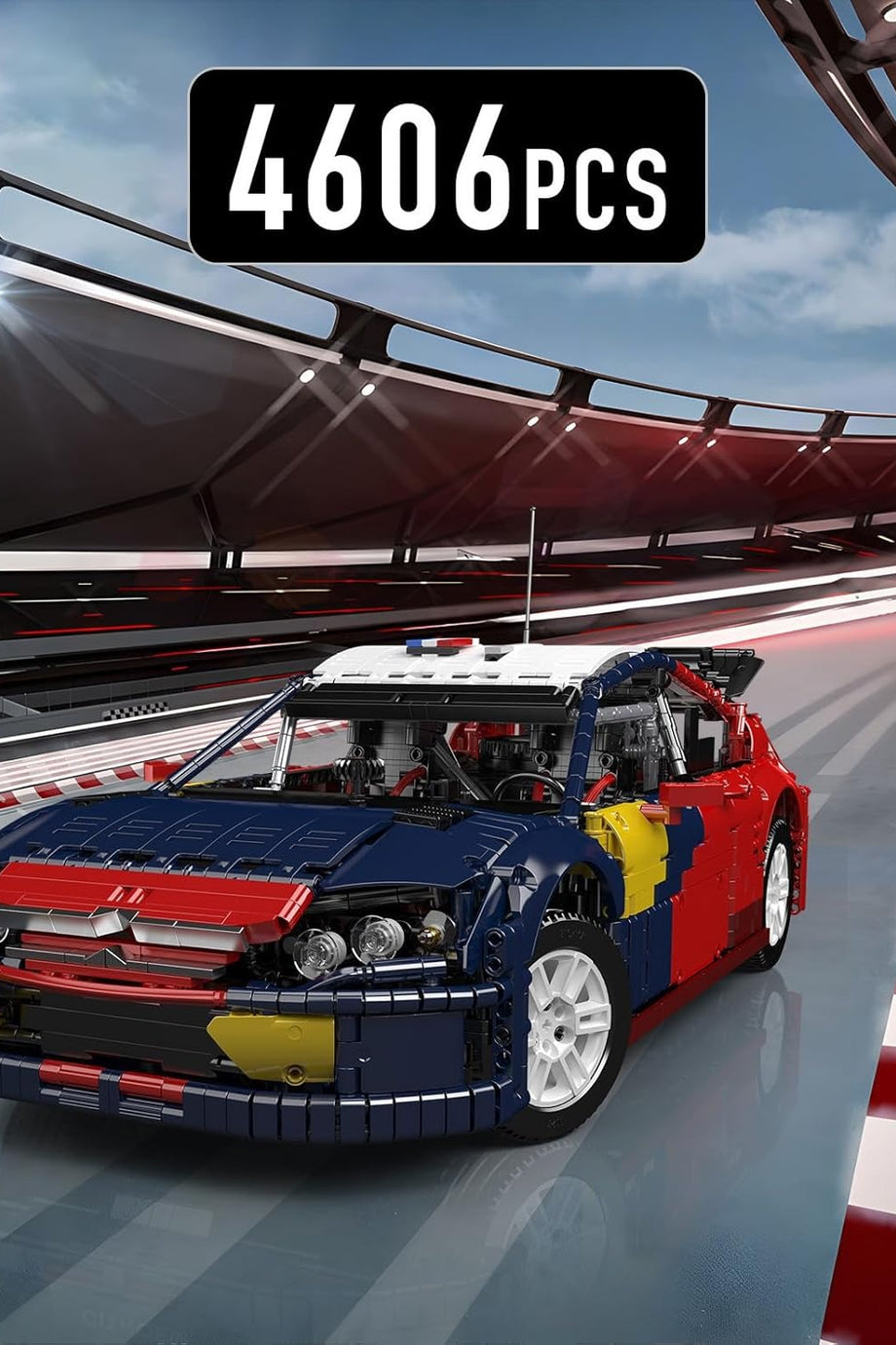 13187 Süper Spor Araba Yapı Blokları 4606 Parça, C4 WRC Yarış Arabası Modeli, Koleksiyon Kit