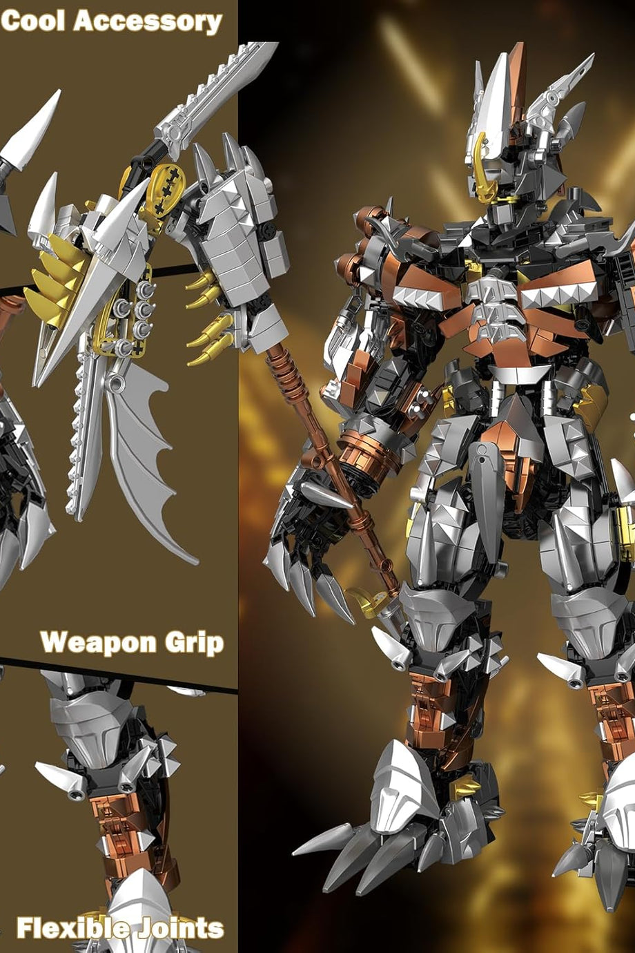 Mecha Robot Yapı Seti, 1620 Parça, Esnek Aksiyon Figürü