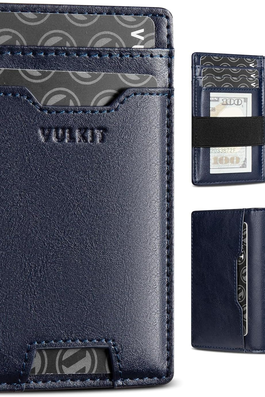 RFID Engelleyici İnce Deri Kartlık, 10 Kartlık Kapasite