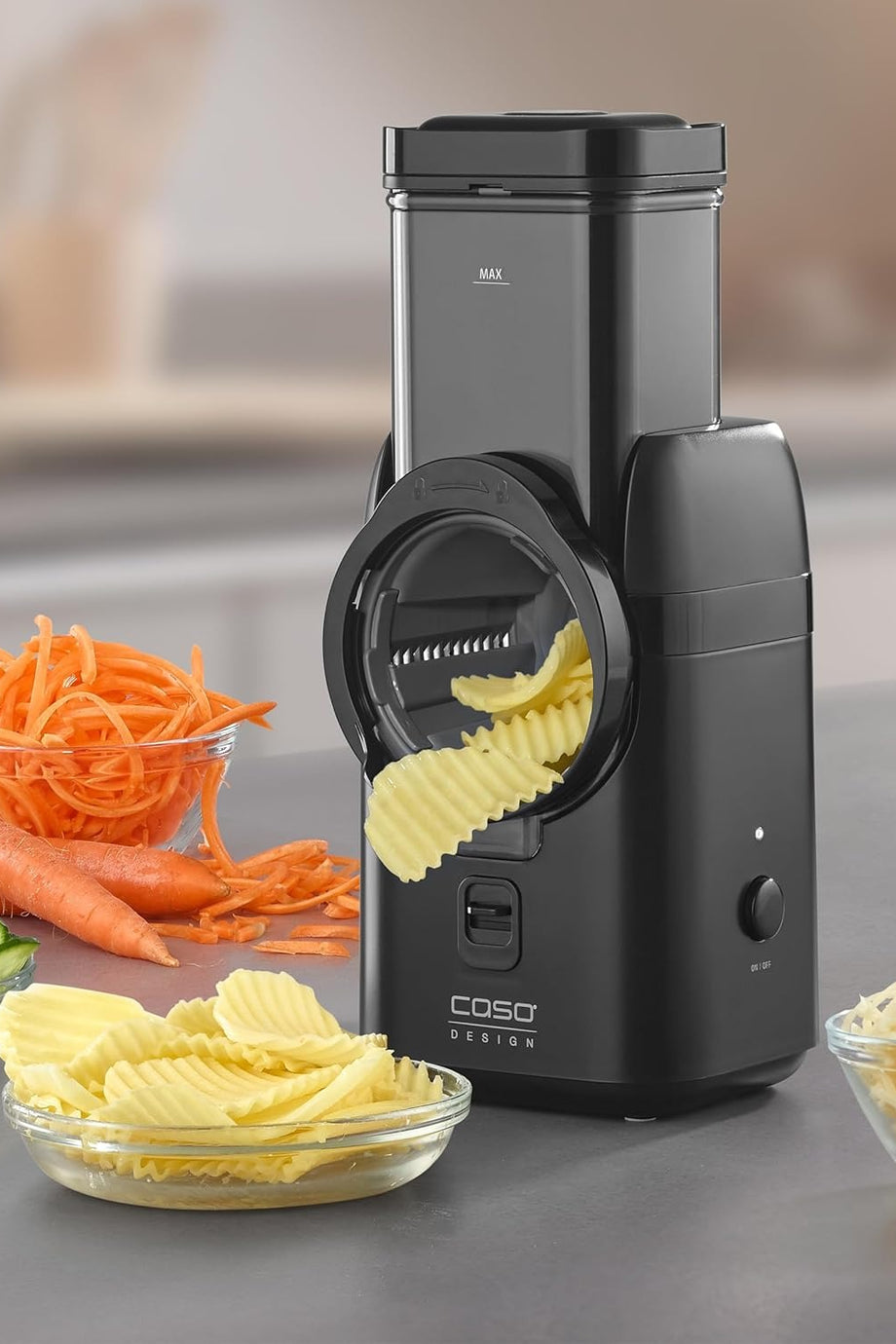 MultiSlicer 5in1 Elektrikli Rende 80W Sebze Meyve Peynir Dilimleyici Kompakt Tasarım