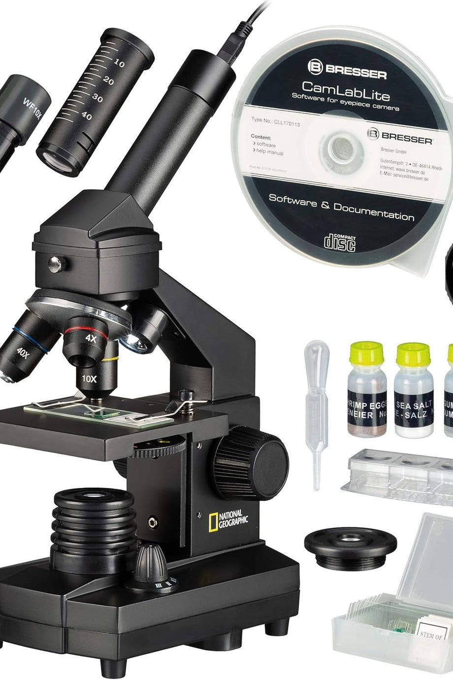 USB Bağlantılı 40x-1024x Mikroskop ve Taşıma Çantalı Set