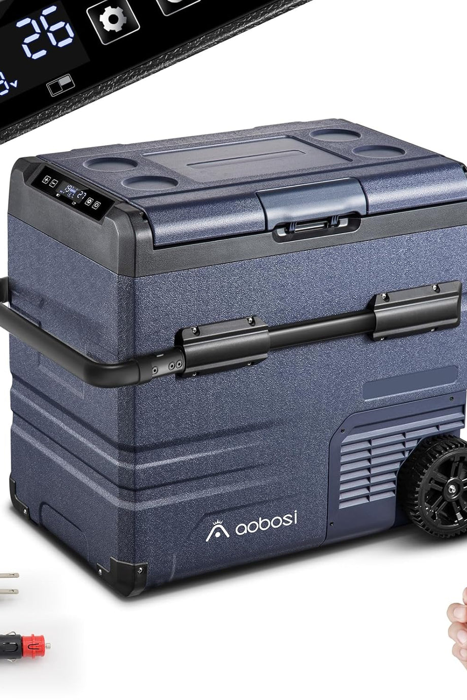 55L Kompresörlü Soğutma Kutusu, Çift Bölmeli, WiFi & Uygulama Kontrollü