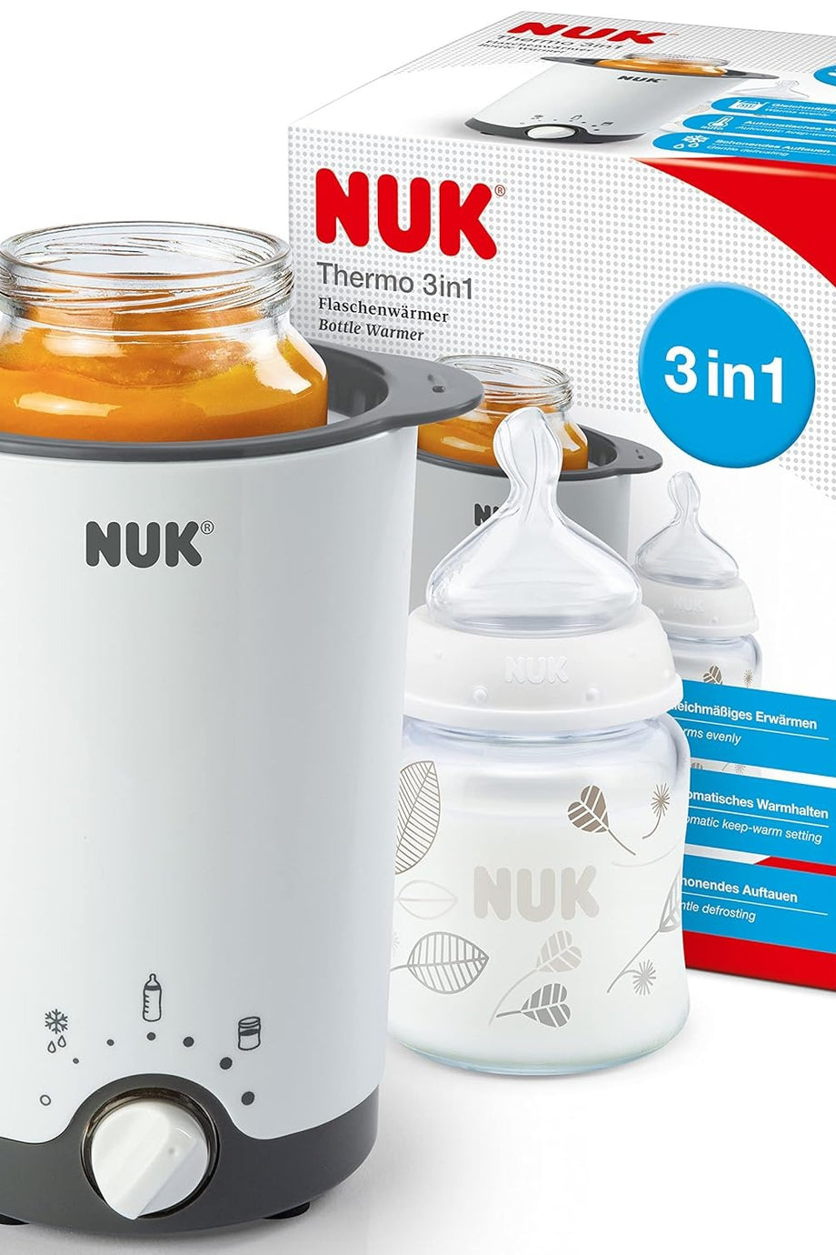 Thermo 3’ü 1 Arada Biberon Isıtıcı, Hassas Isıtma, Çözme ve Sıcak Tutma Fonksiyonu