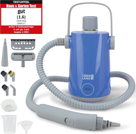 1000W Buharlı Temizleyici, 300 ml Tank, 10 Başlıklı El Tipi Temizlik Cihazı