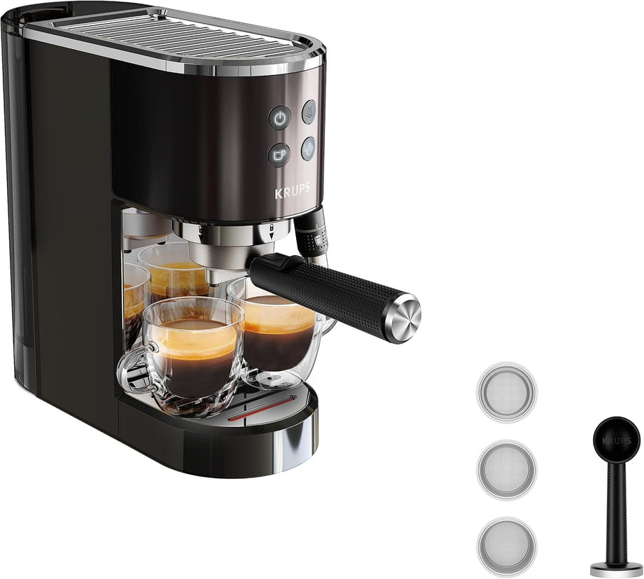XP444G Virtuoso+ Espresso Makinesi, 15 Bar Basınç, Paslanmaz Çelik Buhar Nozulu