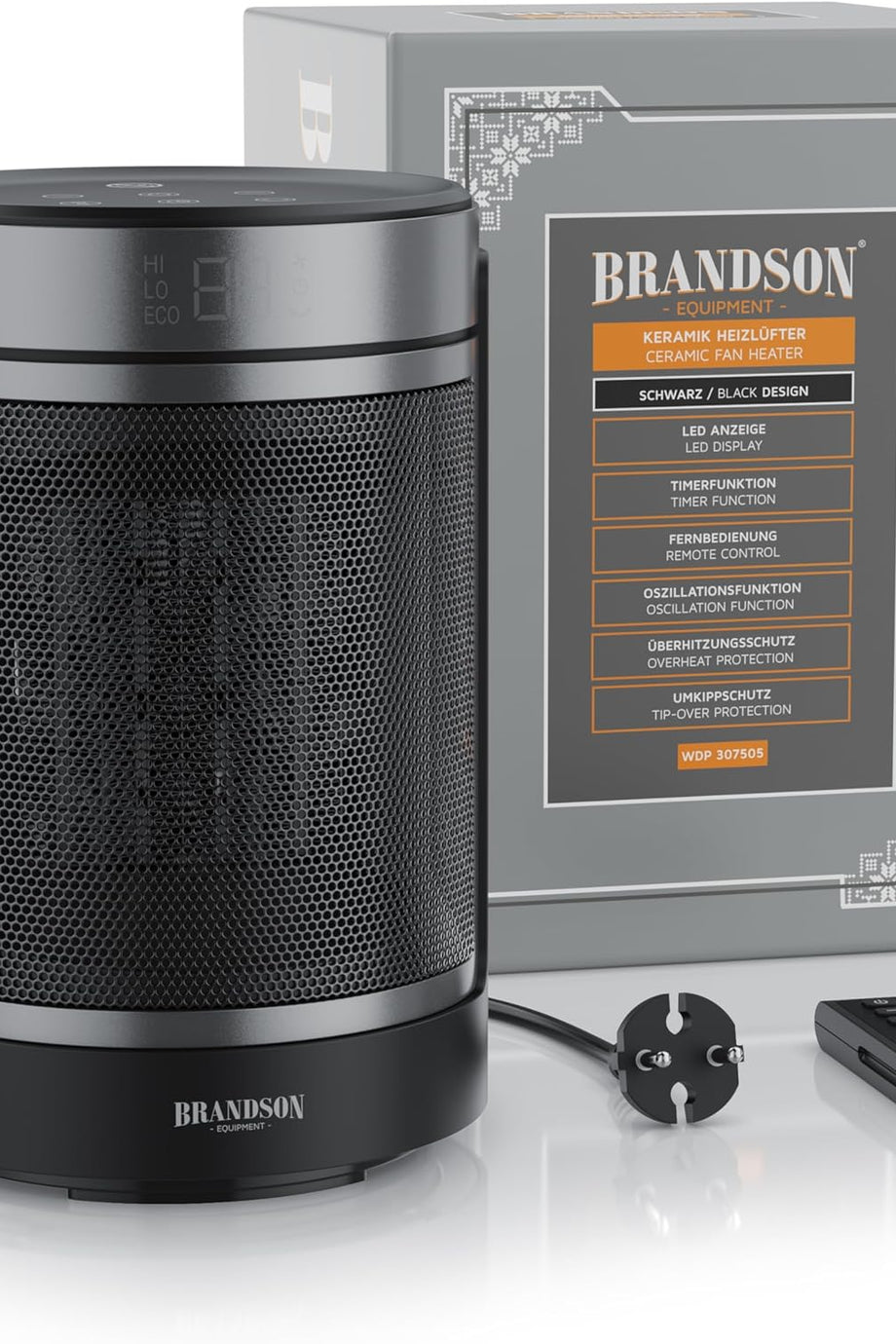Uzaktan Kumandalı Fanlı Isıtıcı, ECO Modlu, Sessiz ve Verimli