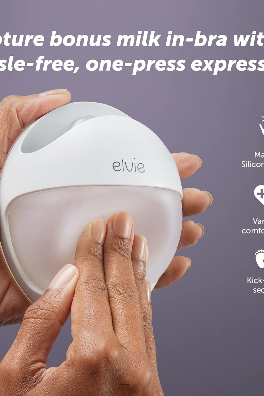 Curve Manuel Taşınabilir Göğüs Pompası, Sütyene Takılabilen Eller Serbest Silikon Pompa
