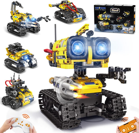Technik 5'i 1 Arada Uzaktan Kumandalı ve Uygulama Kontrollü Robot Yapım Seti, 560 Parça