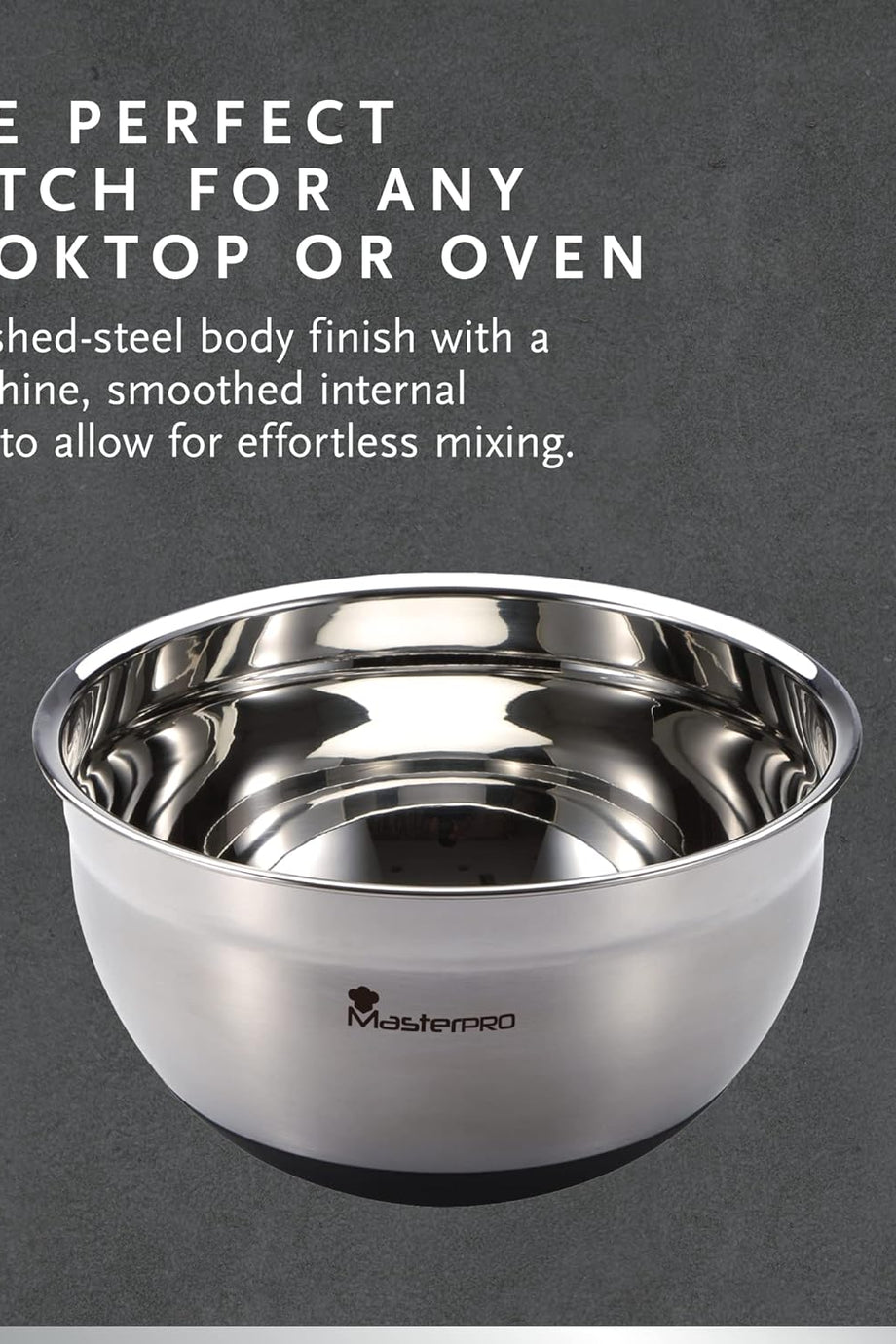 Foodies Collection 4'lü Renkli Paslanmaz Çelik Karıştırma Kasesi SetiÖlçü Skalası ve Kapaklı