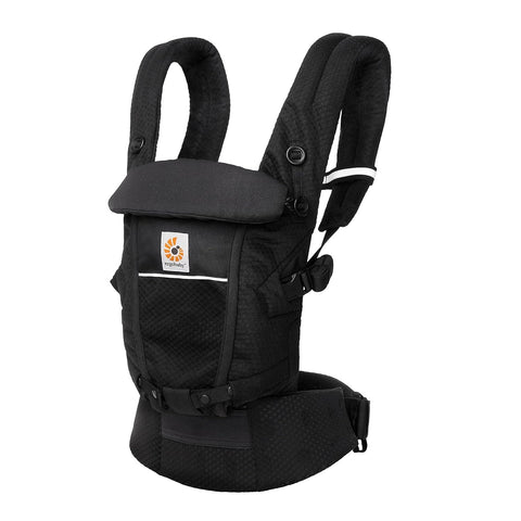 Adapt Bebek Taşıyıcı, SoftFlex Mesh, 3 Pozisyon, Ergonomik, Yeni Doğan İçin, Onyx Black