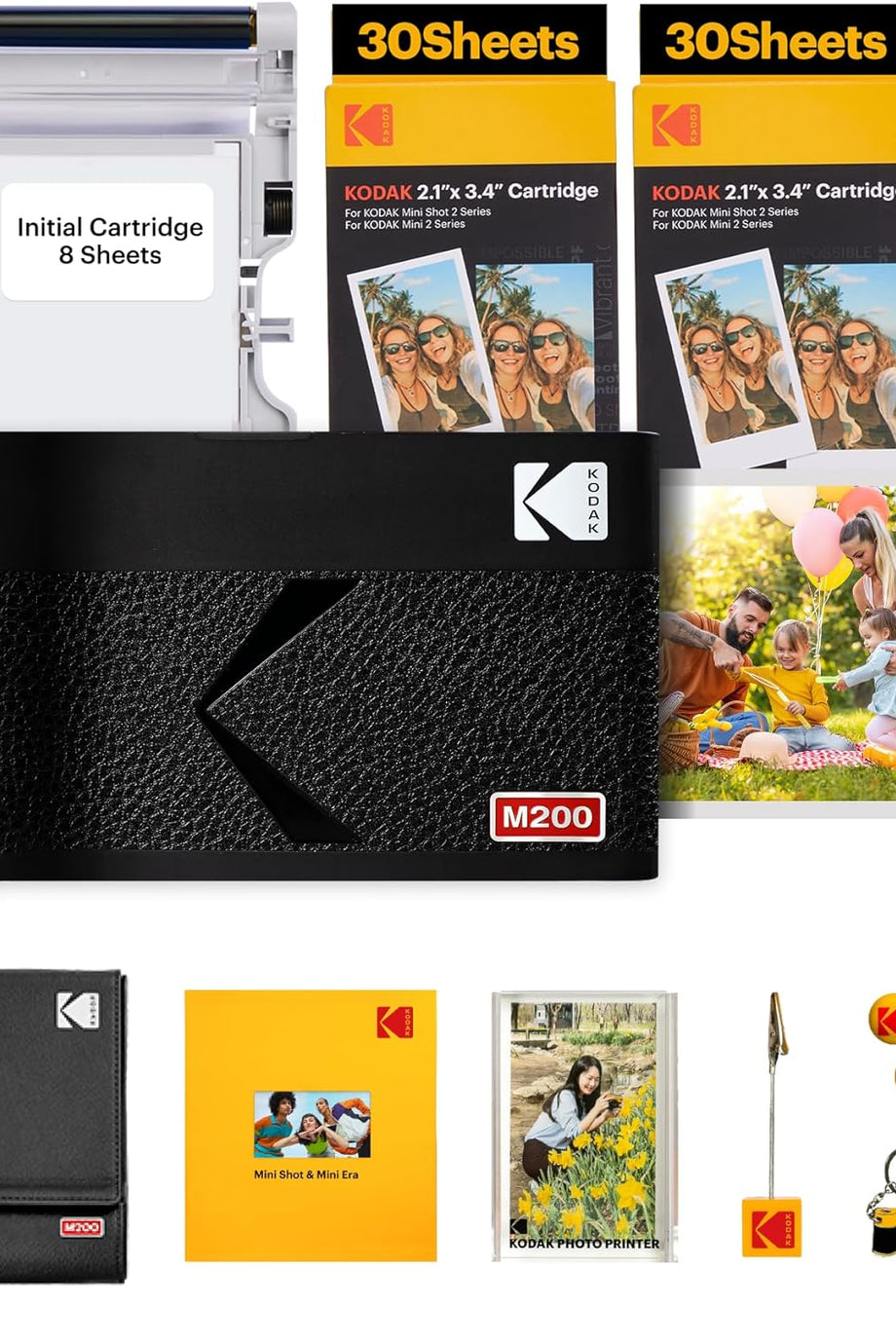 Mini 2 ERA 4PASS Mobil Fotoğraf Yazıcısı, Hediye Paketi ve 60 Yaprak Kartuş