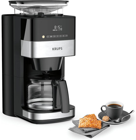 KM8328 Grind Aroma Filtre Kahve Makinesi, 1.25L, 180g Öğütücü, 15 Fincan Kapasite, 3 Öğütme Seviyesi